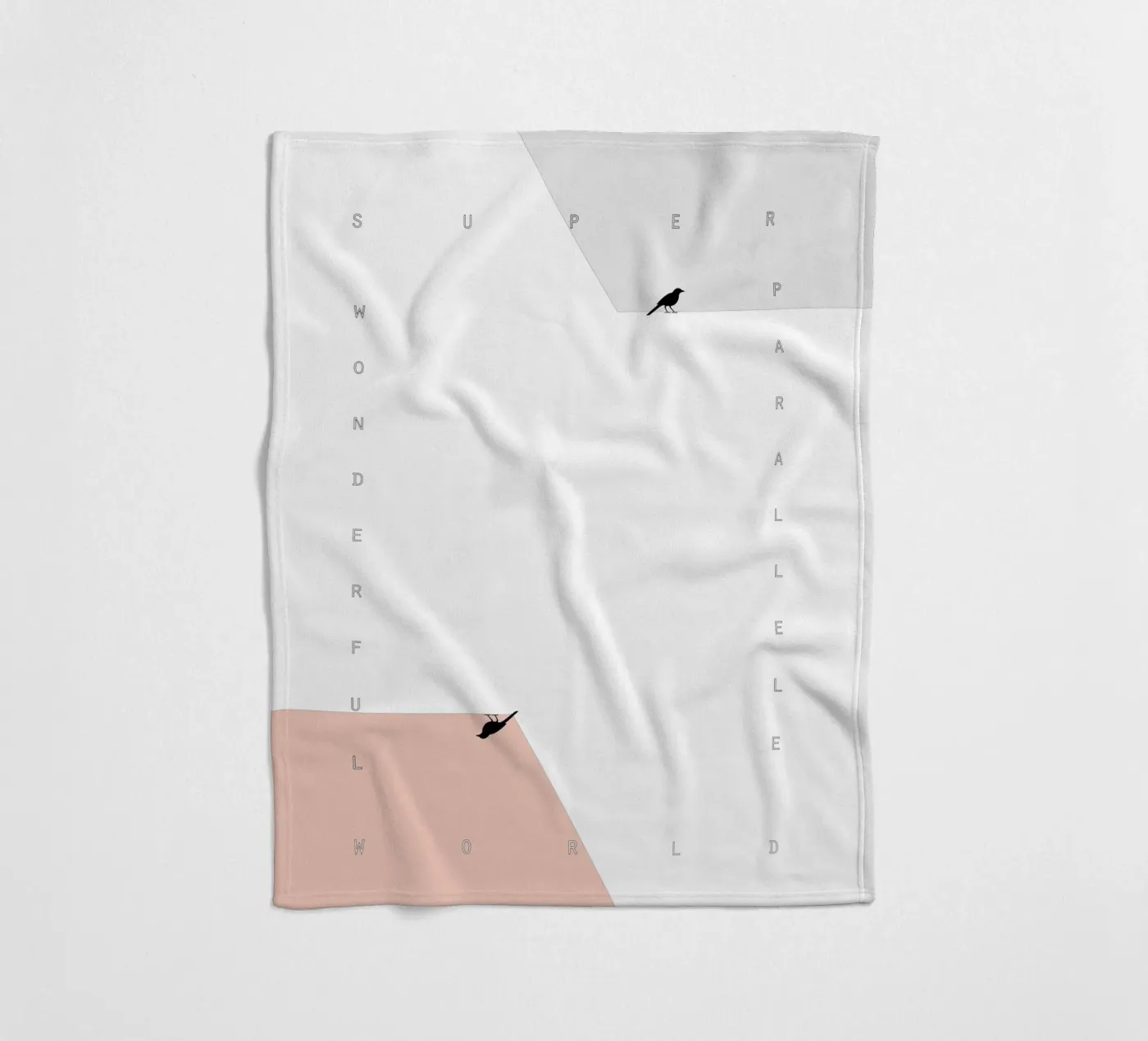 parallel birds Fleecedecke von natural neutral