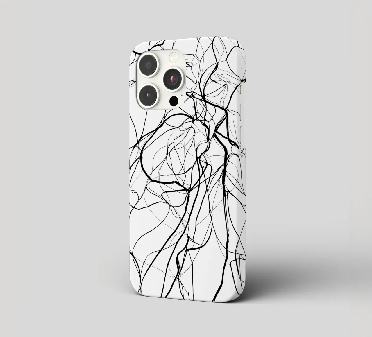 Line art with depth - abstract composition for stylish iphone case by Kunst und Kontrast