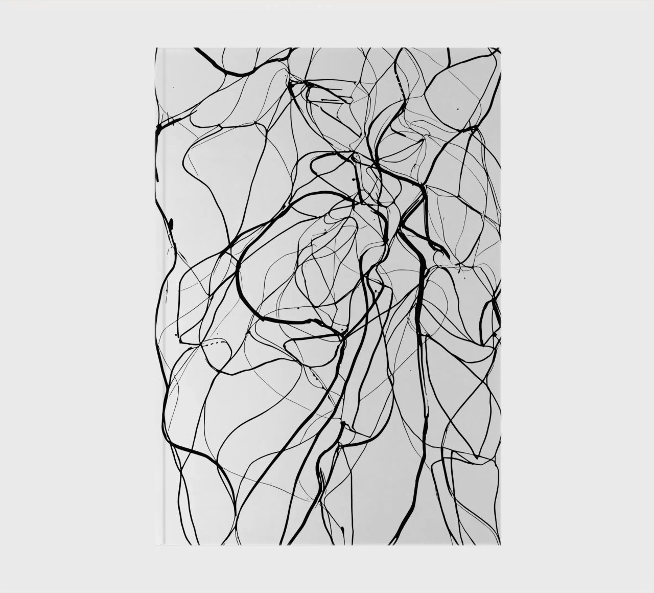 Line art with depth - abstract composition for stylish notebook by Kunst und Kontrast