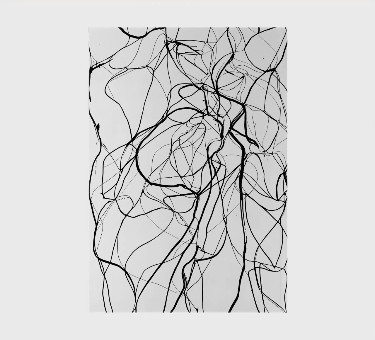 Line art with depth - abstract composition for stylish notebook by Kunst und Kontrast