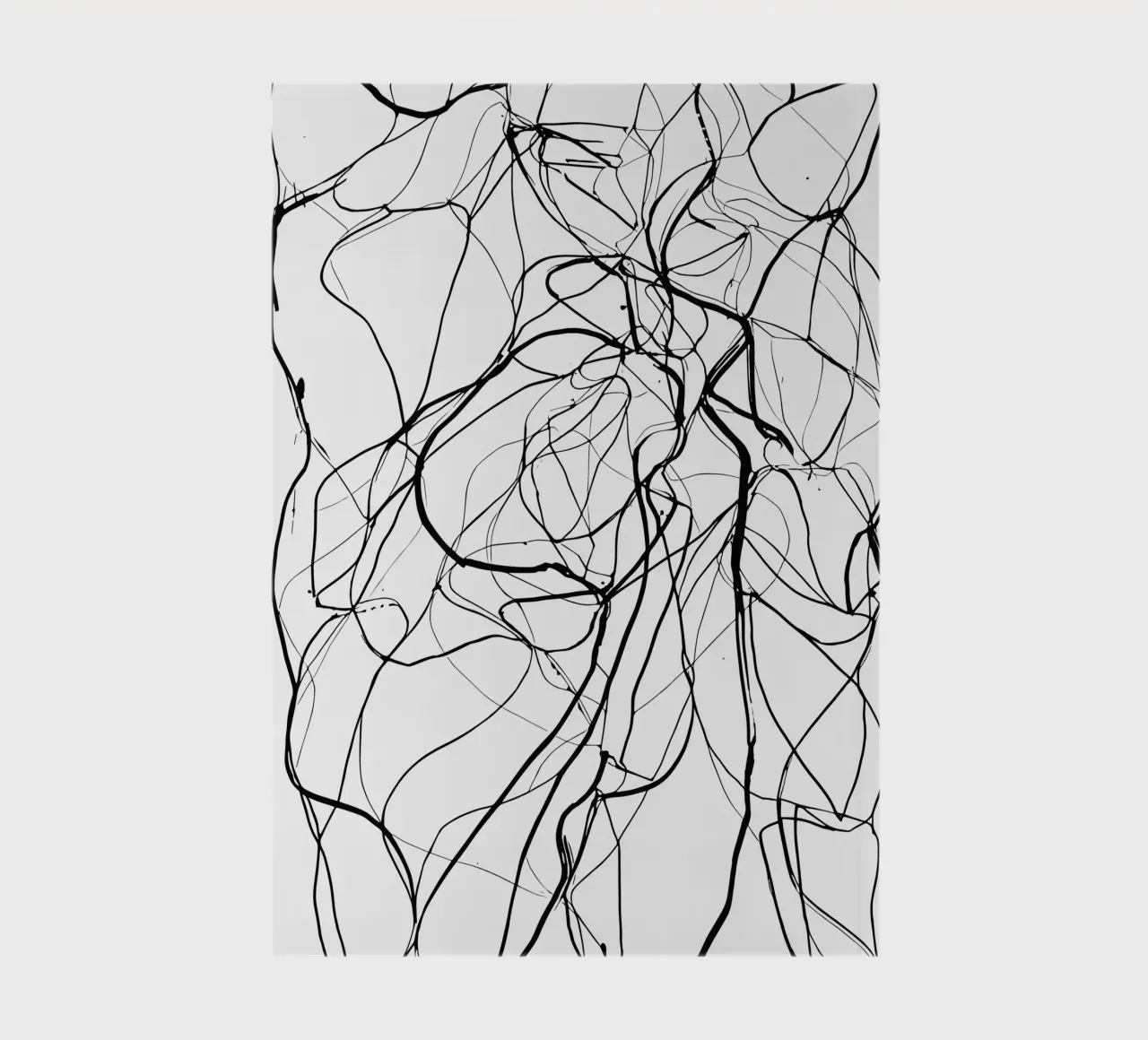 Line art with depth - abstract composition for stylish notebook by Kunst und Kontrast