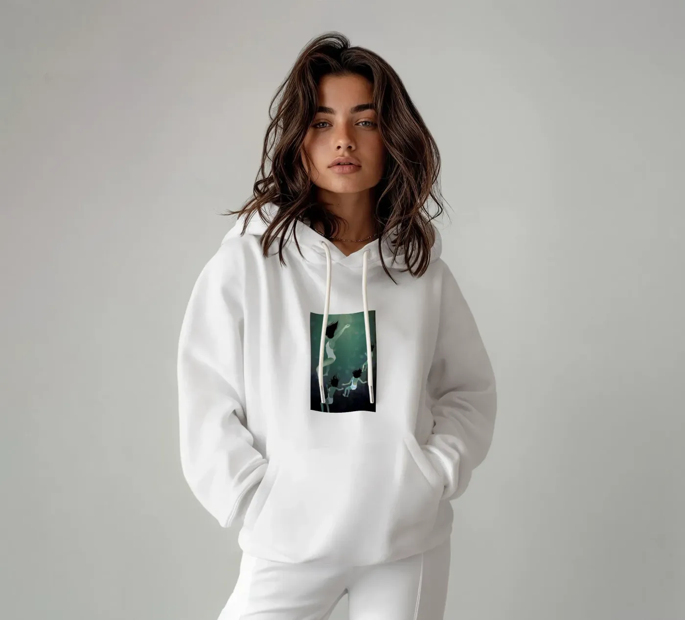 Hello Future hoodie by Lesja Chernish
