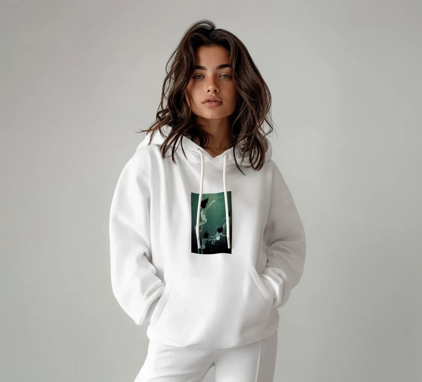 Hello Future hoodie by Lesja Chernish