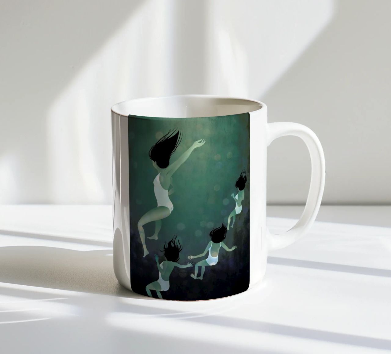 Hello Future tazza in ceramica da Lesja Chernish