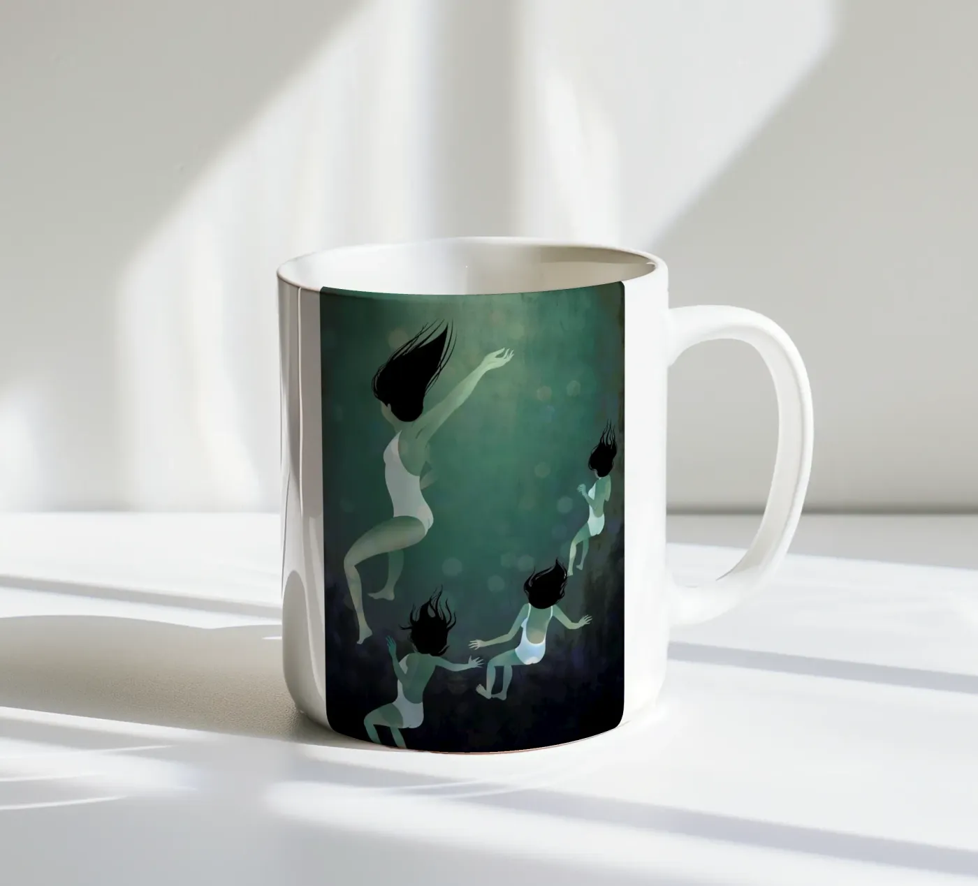 Hello Future ceramic mug by Lesja Chernish