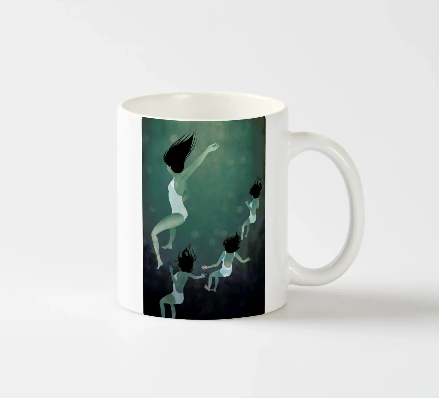 Hello Future ceramic mug by Lesja Chernish