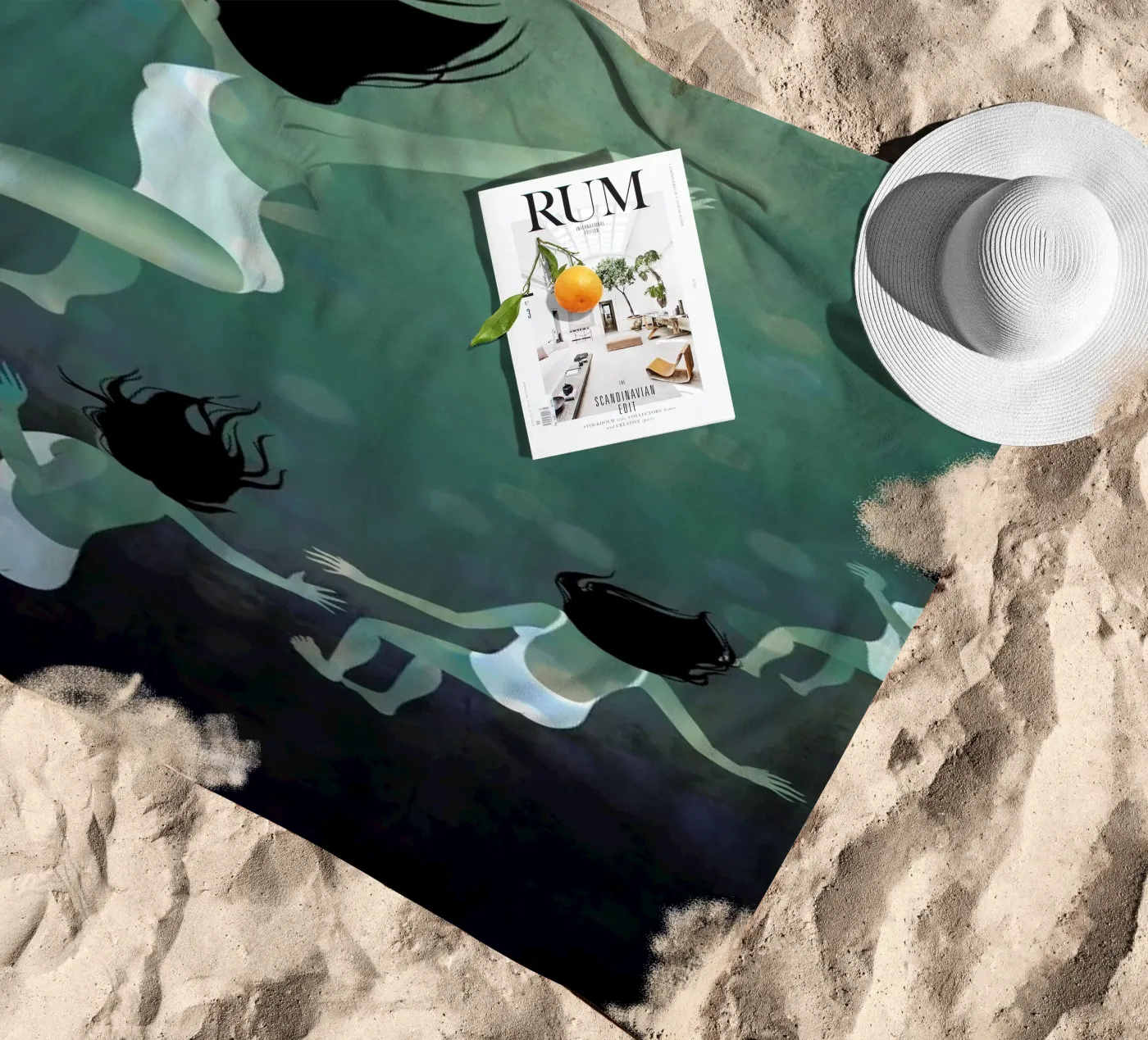 Hello Future Strandtuch von Lesja Chernish