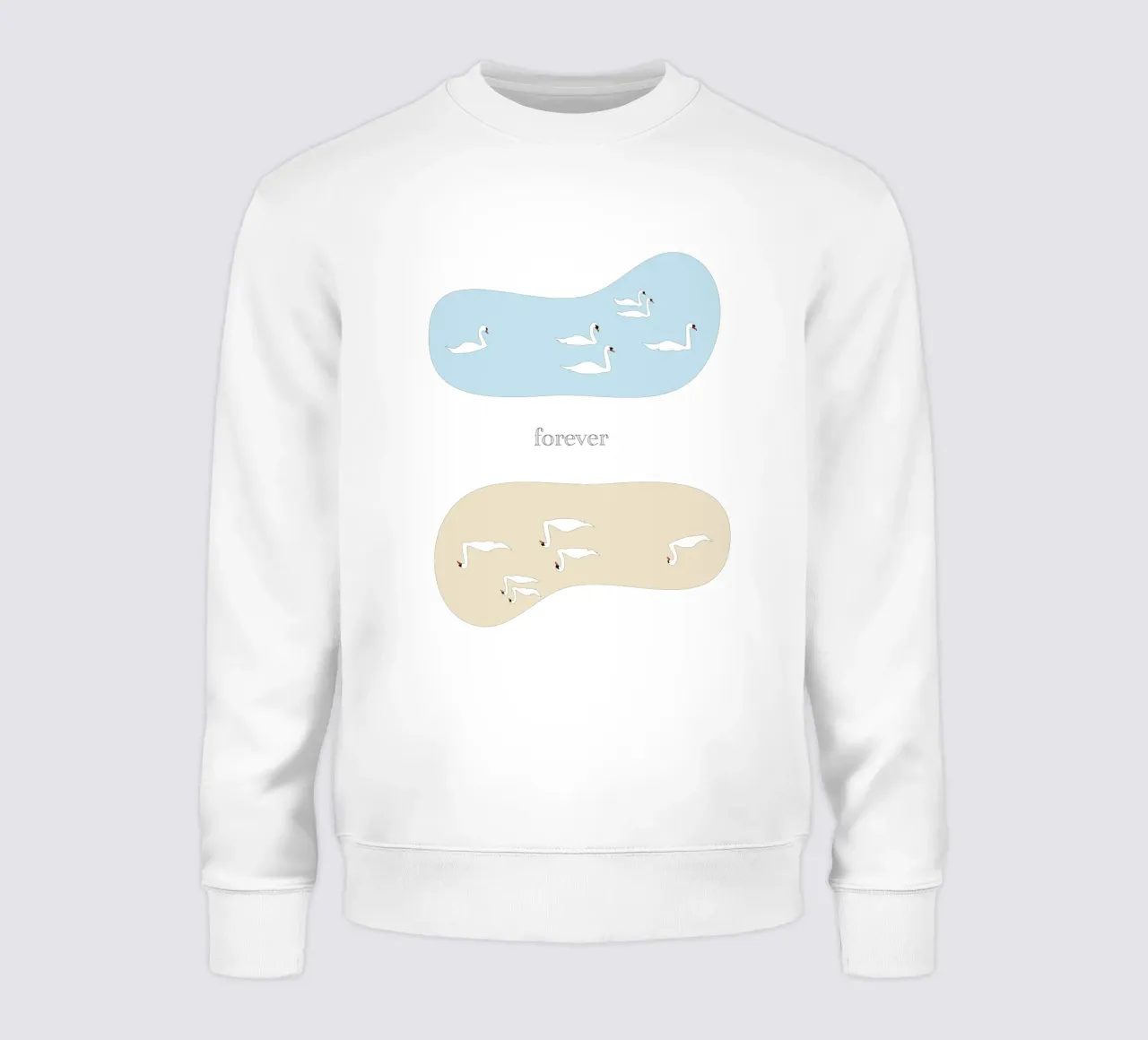 forever - swan sudadera de natural neutral