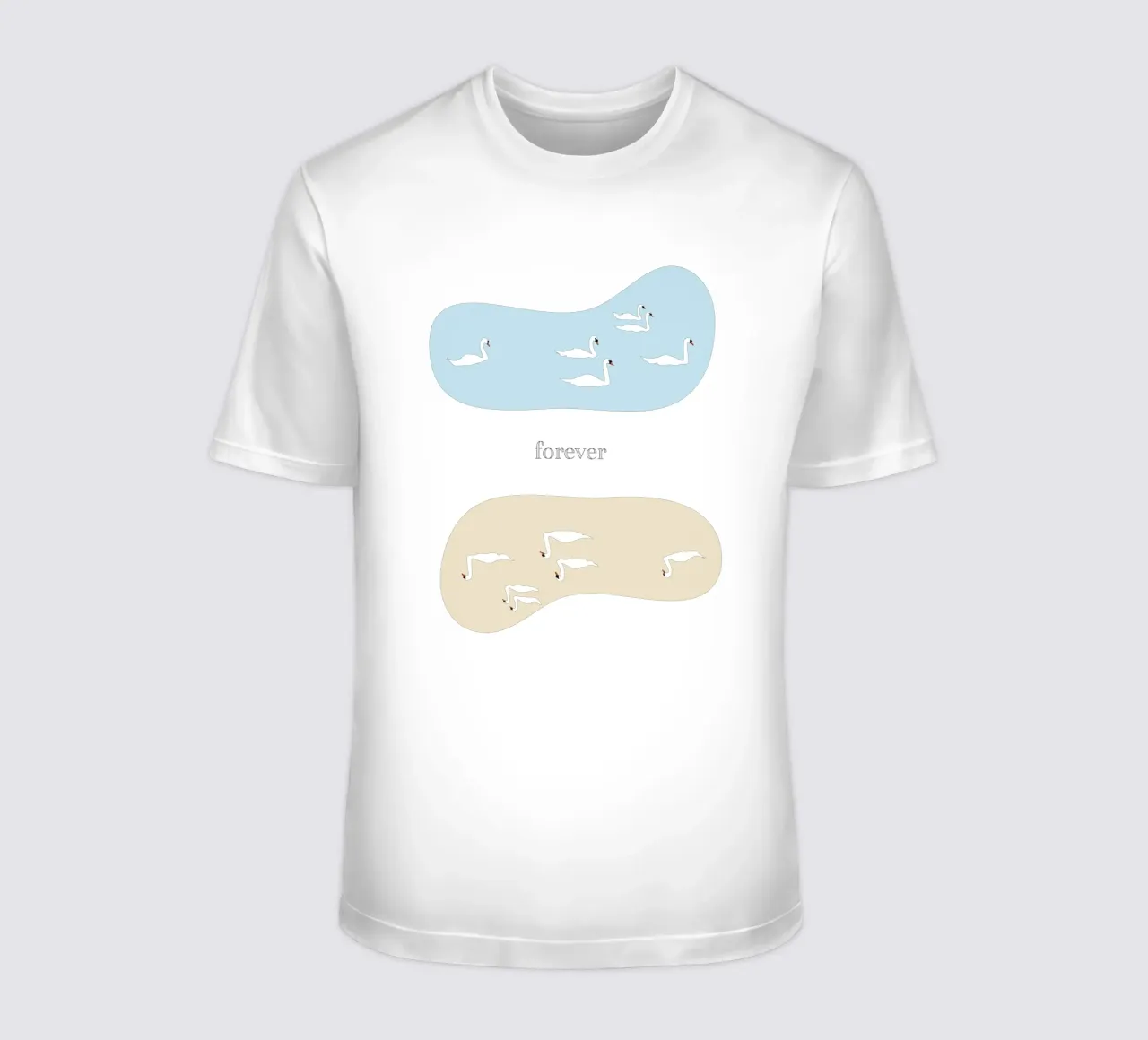 forever - swan t-shirt da natural neutral