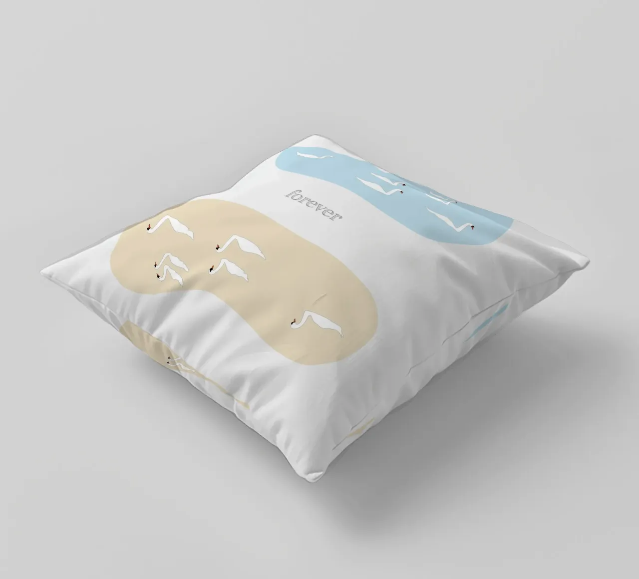 forever - swan cuscino da natural neutral