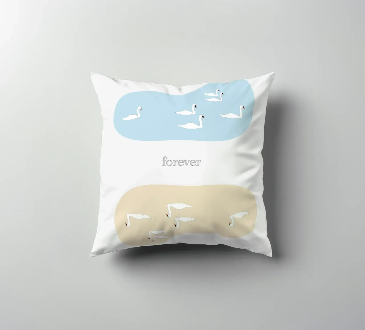 forever - swan cuscino da natural neutral