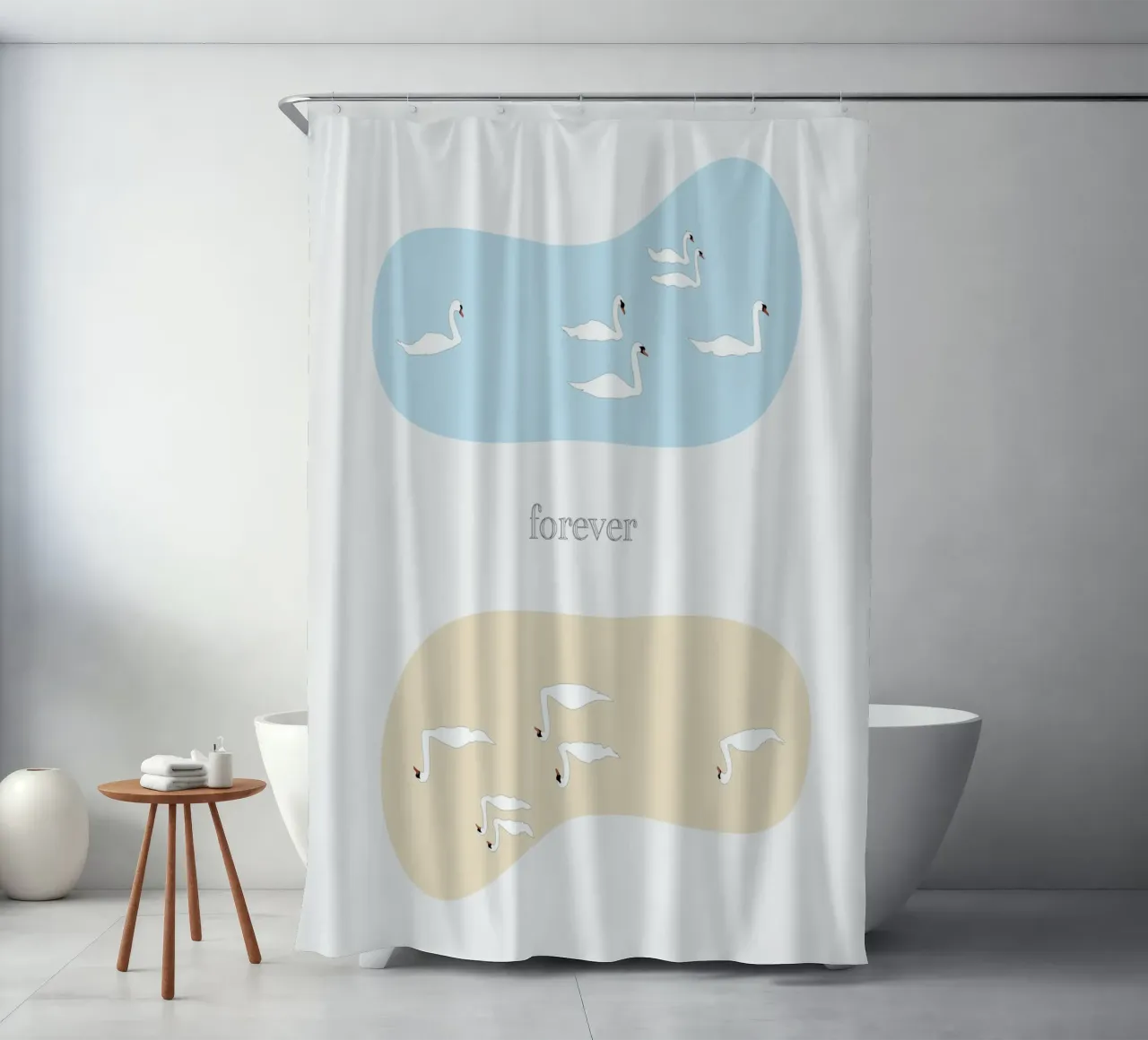 forever - swan tenda da doccia da natural neutral