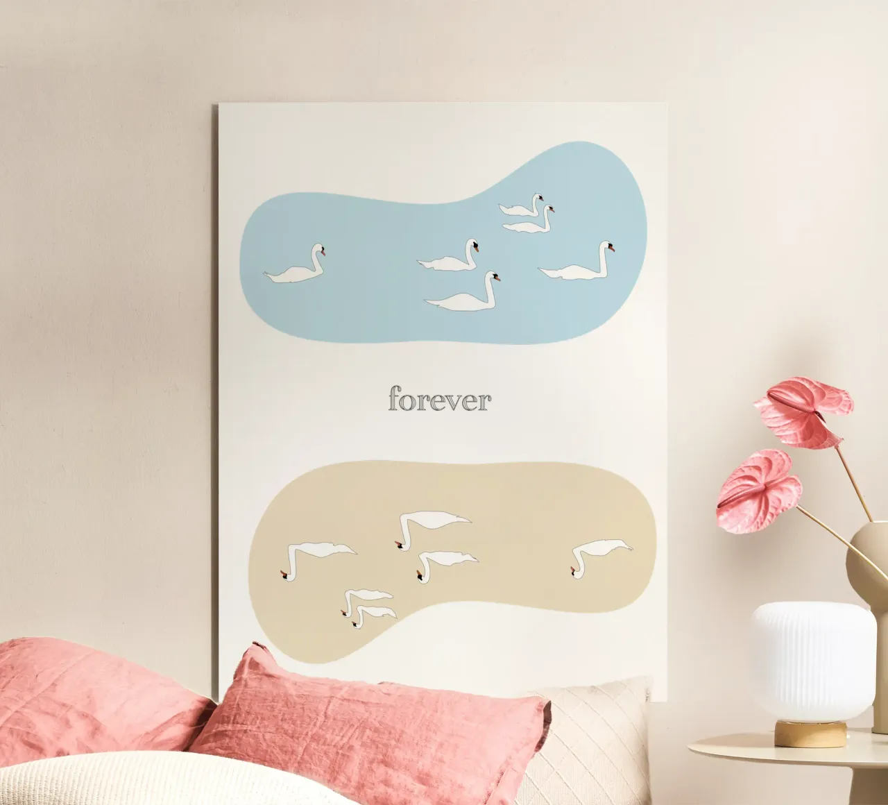 forever - swan alluminio dibond da natural neutral