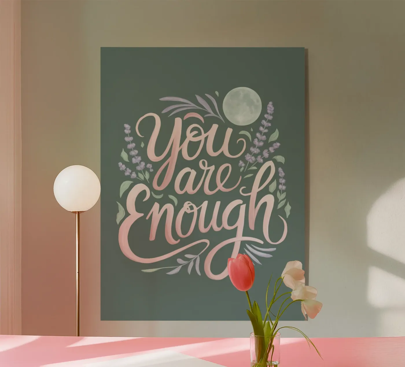 You are enough Acryl-Glas von logic