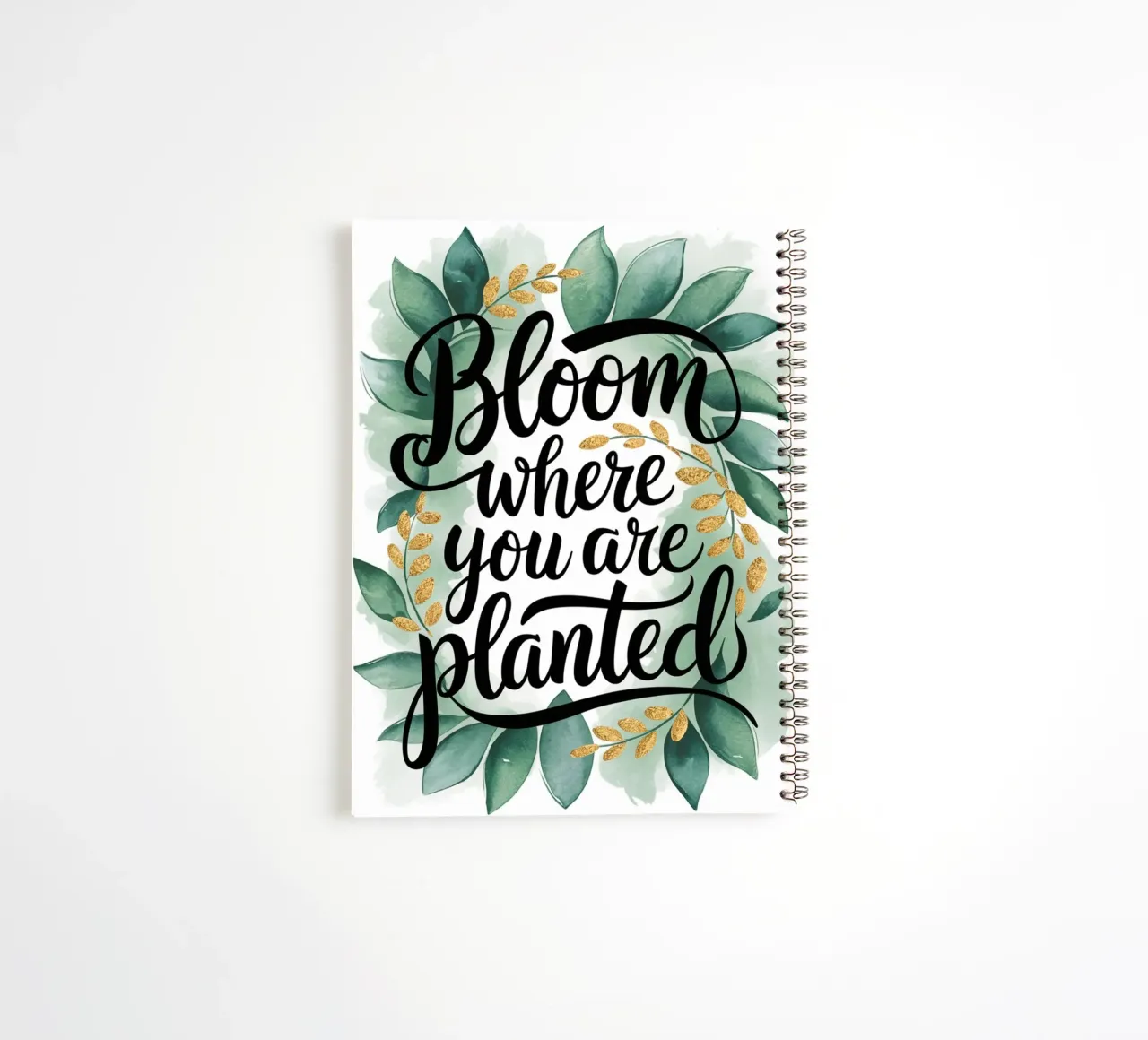 Bloom Where You Are Planted spiral notebook by logic
