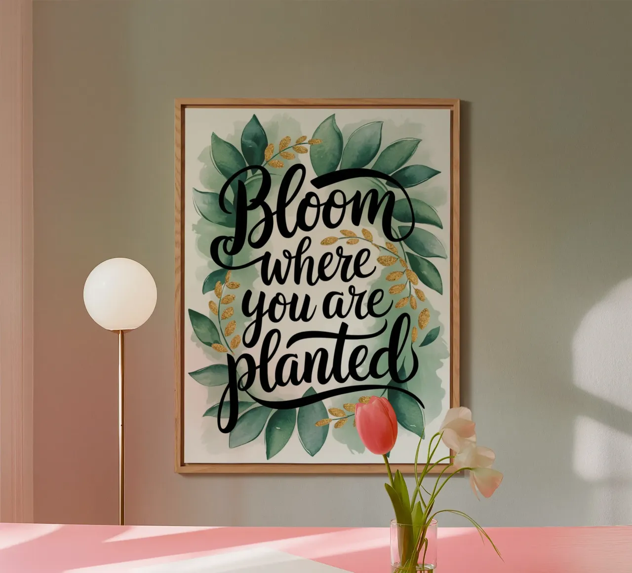 Bloom Where You Are Planted forex plate by logic