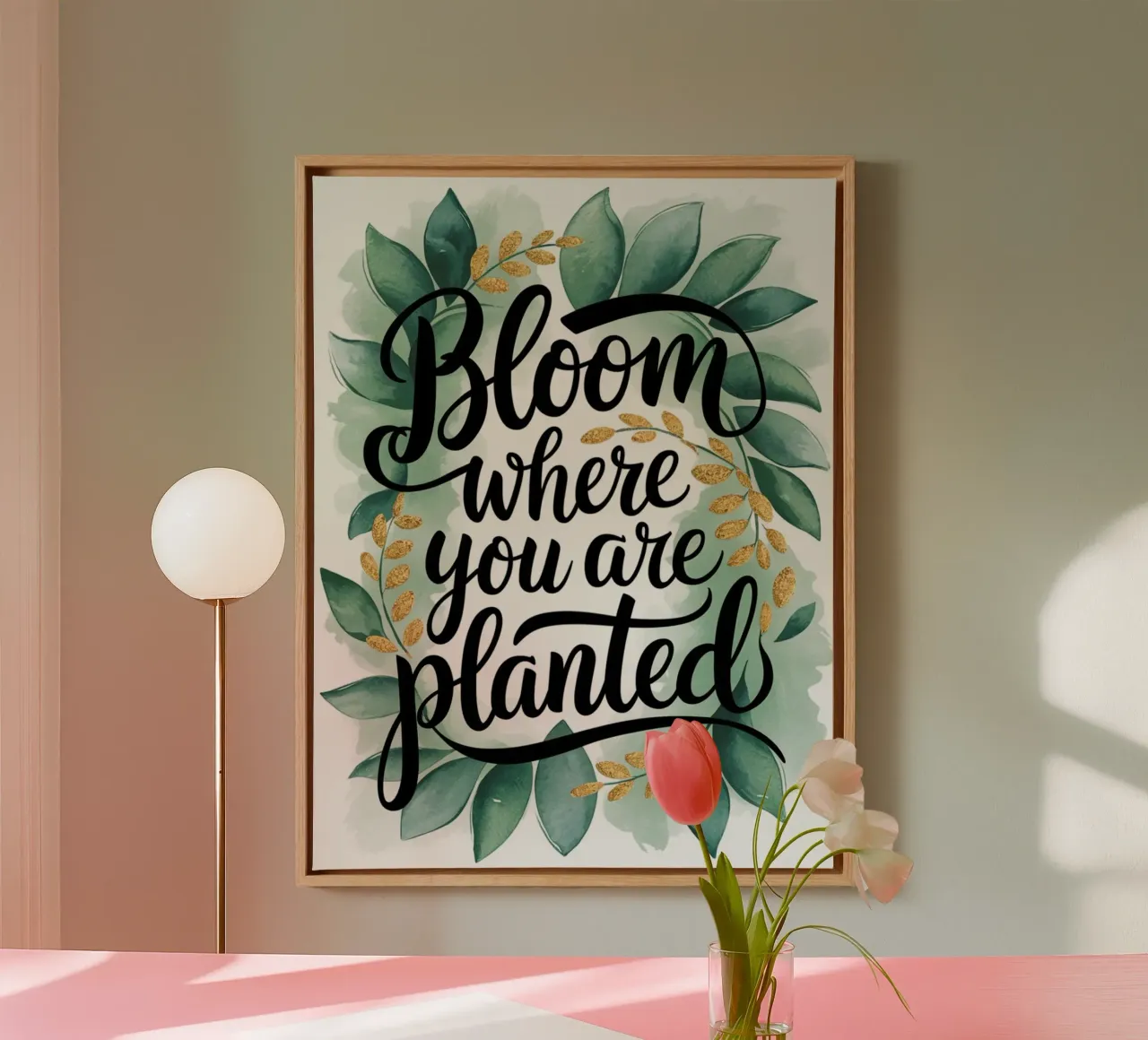 Bloom Where You Are Planted canvas by logic