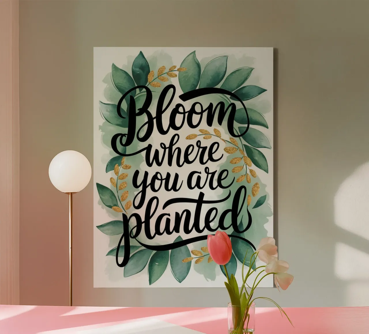 Bloom Where You Are Planted canvas by logic