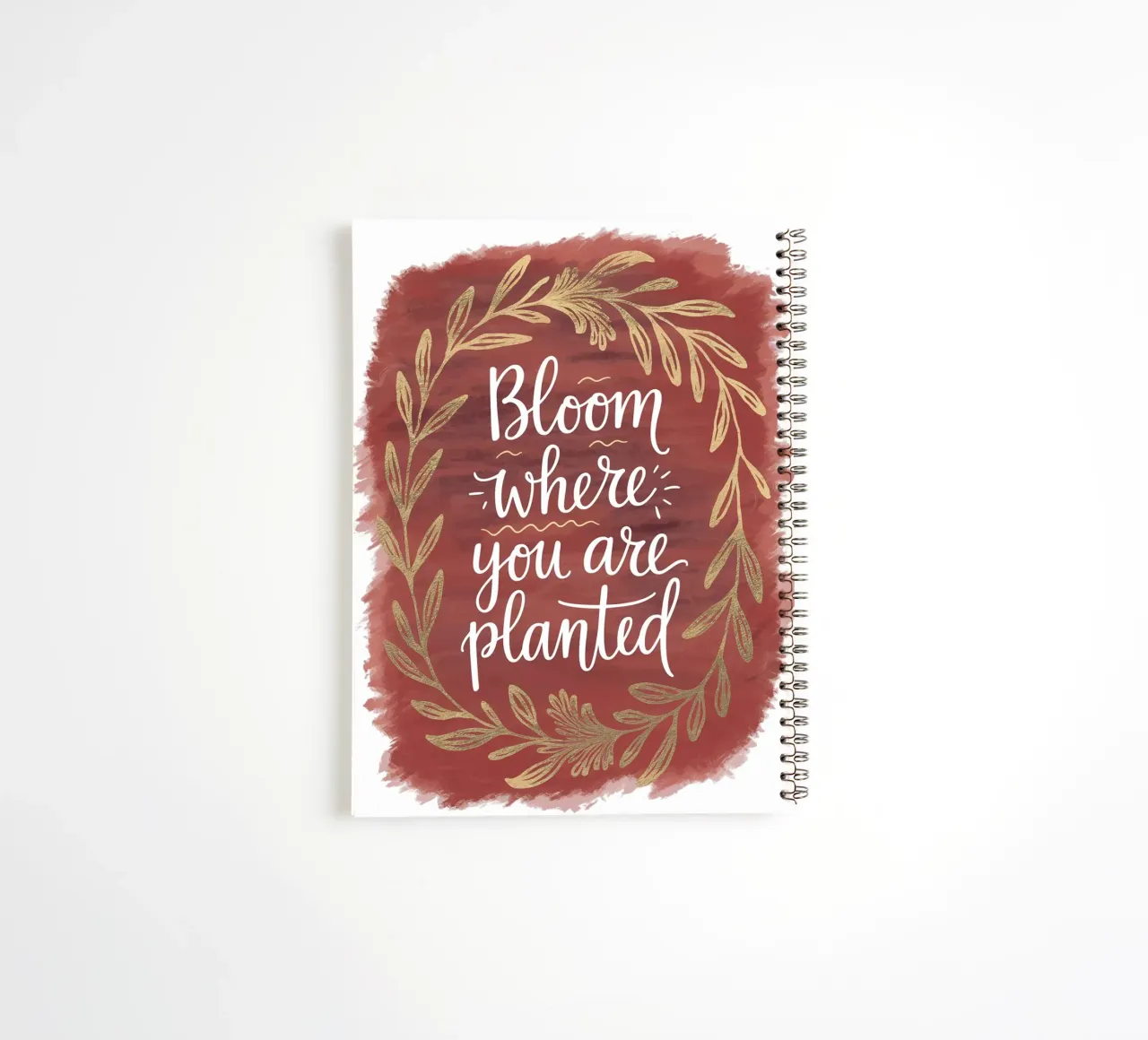 Bloom Where You Are Planted spiral notebook by logic