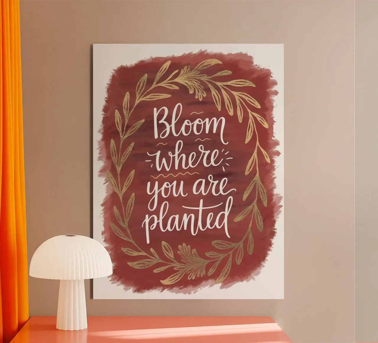 Bloom Where You Are Planted alu-dibond by logic