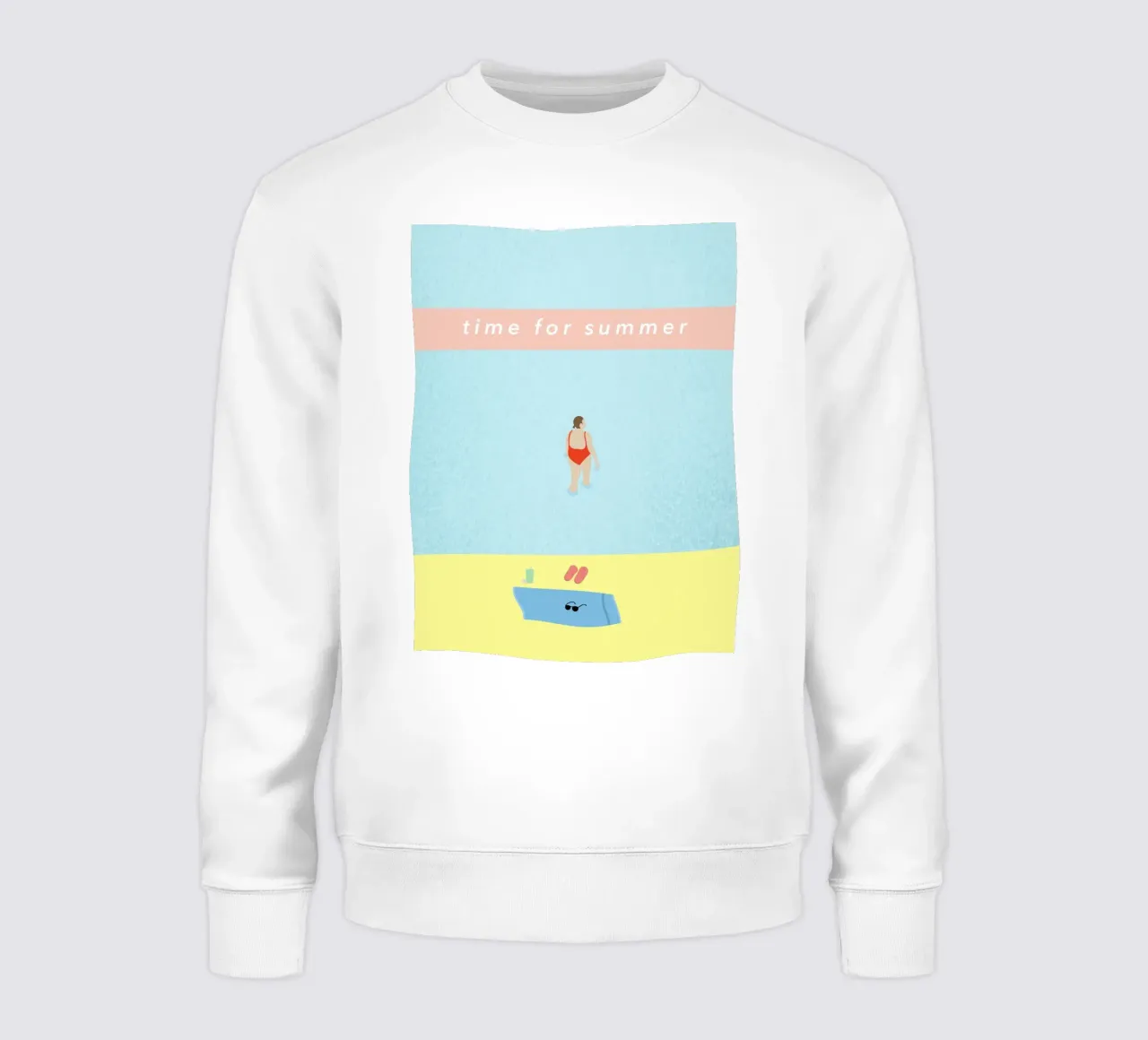 time for summer Sweatshirt von natural neutral