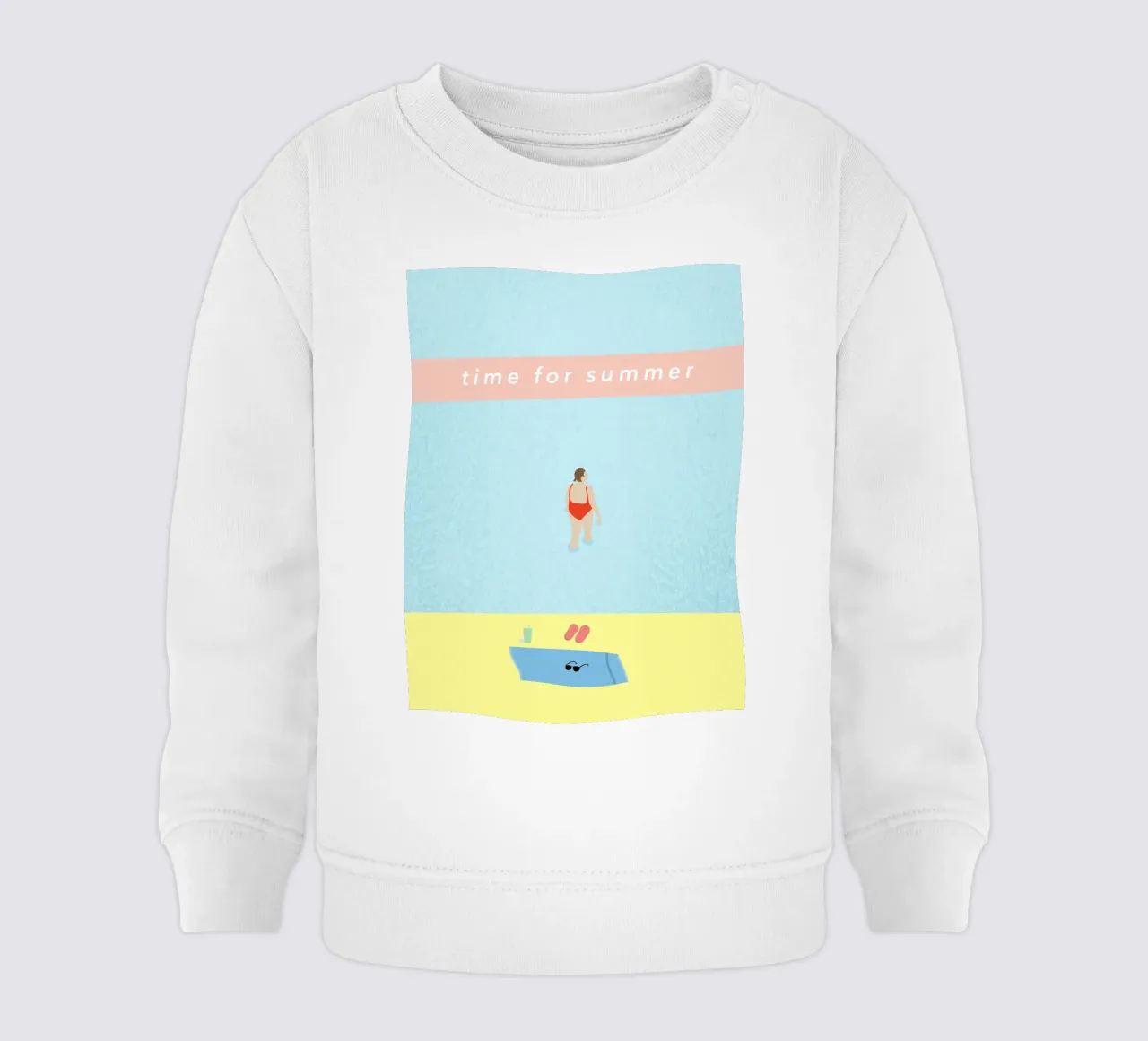 time for summer felpa neonato da natural neutral