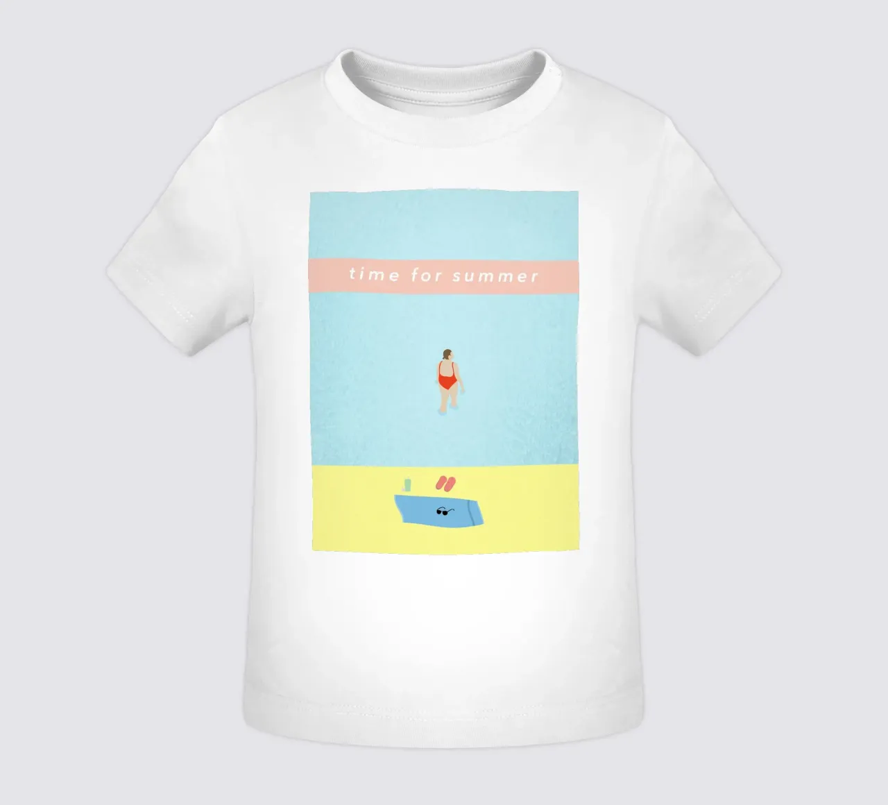 time for summer maglietta neonato da natural neutral
