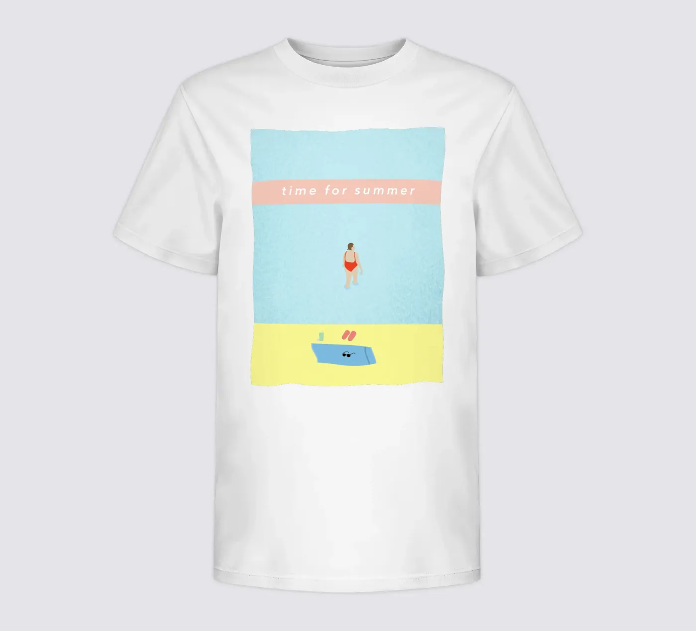 time for summer t-shirt bambini da natural neutral