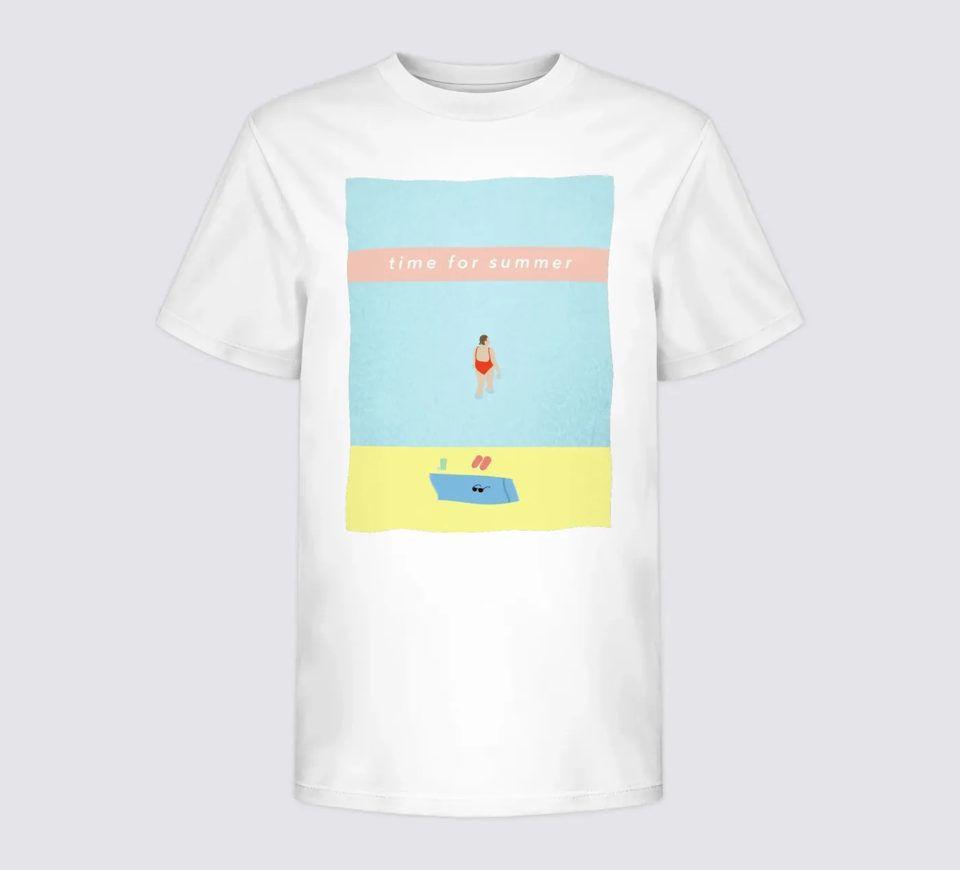time for summer t-shirt bambini da natural neutral