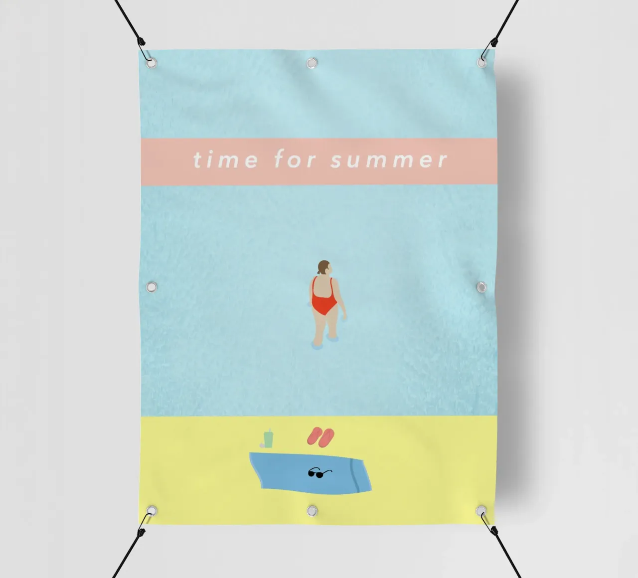 time for summer pvc cover by natural neutral