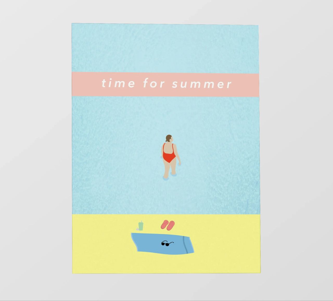 time for summer telo in pvc da natural neutral