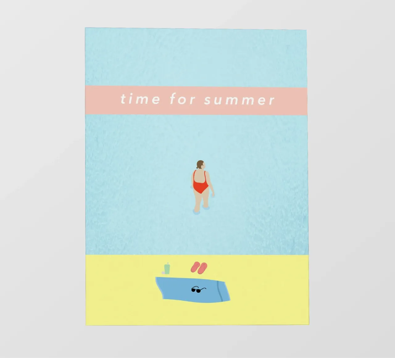 time for summer pvc cover by natural neutral