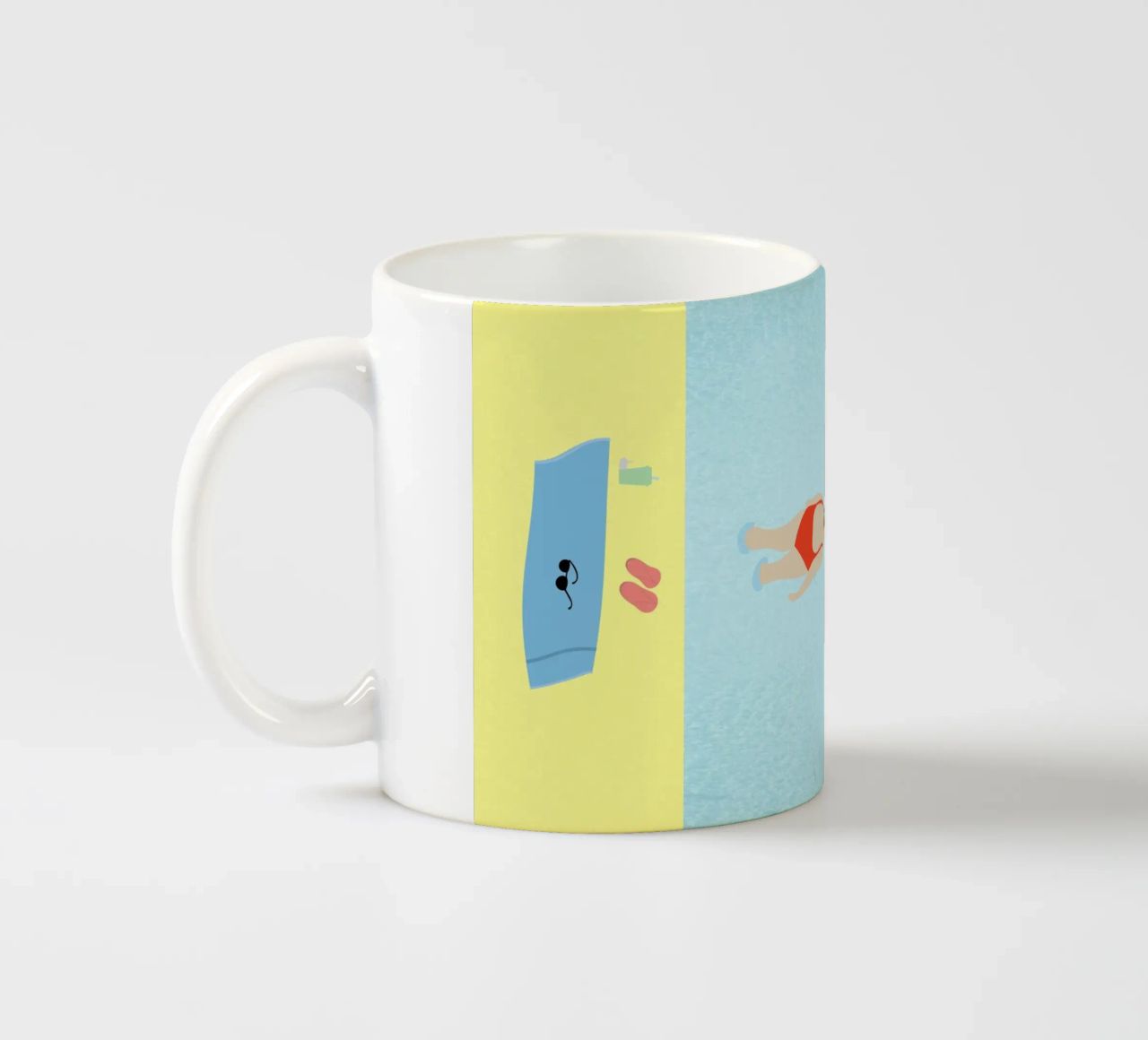 time for summer tazza in ceramica da natural neutral