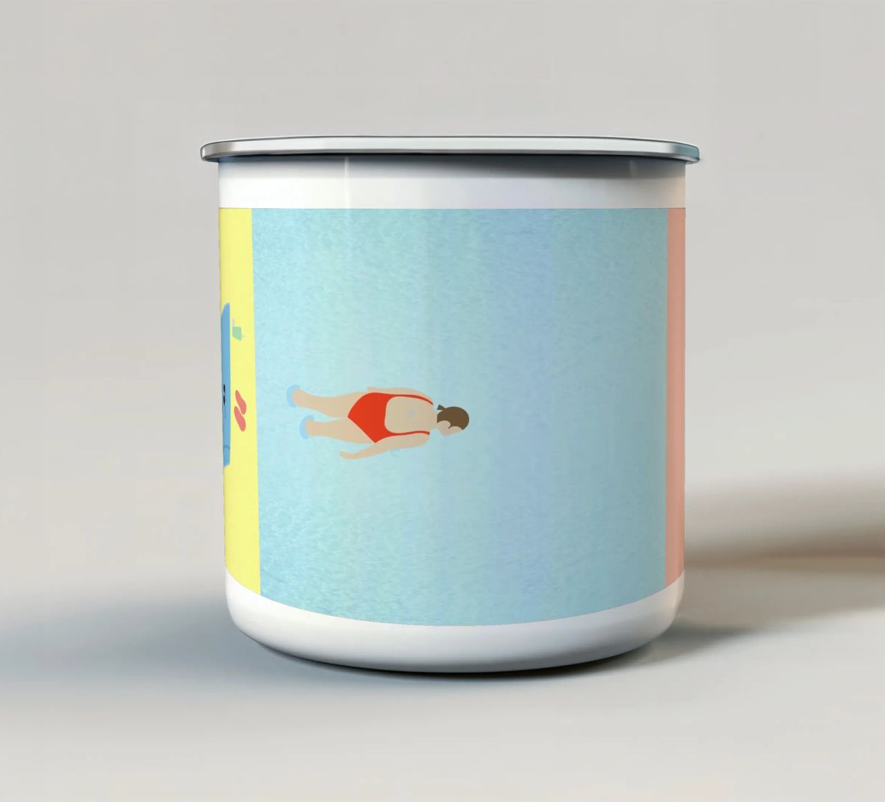 time for summer tazza in smalto da natural neutral