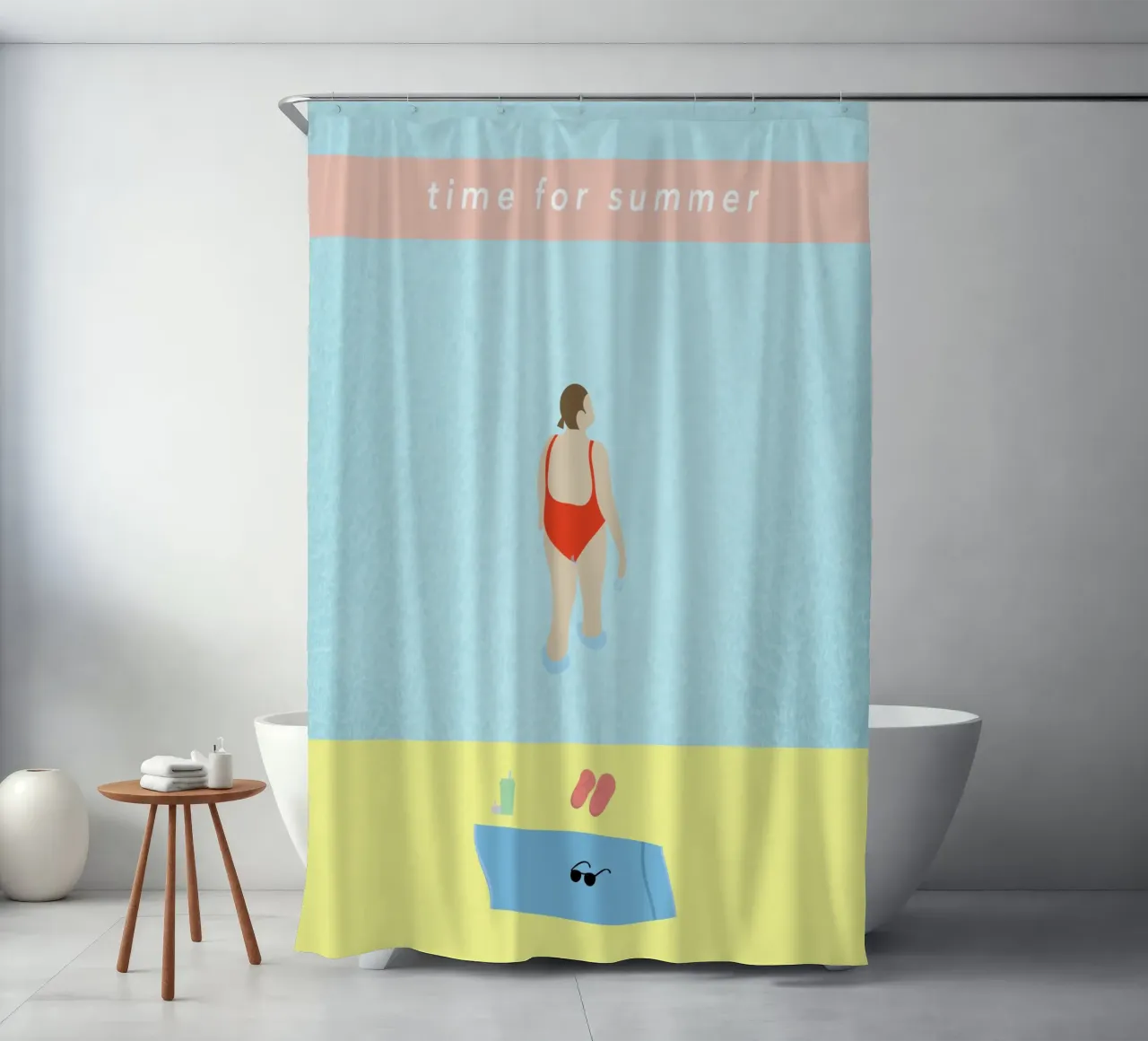time for summer tenda da doccia da natural neutral