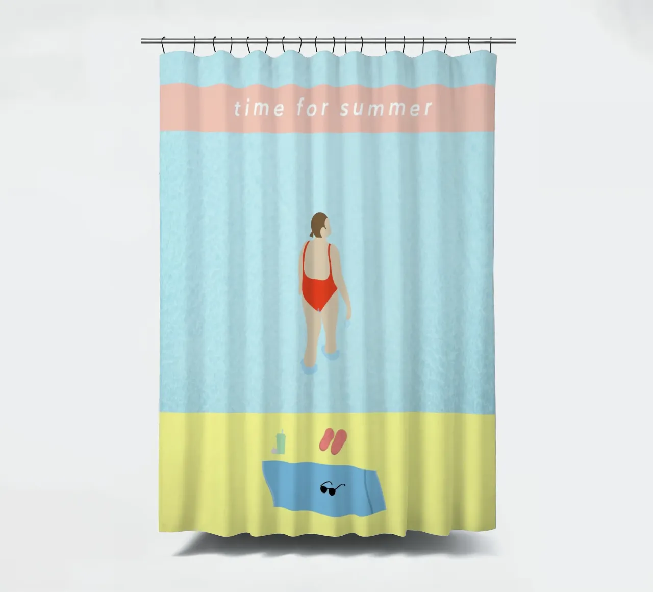 time for summer tenda da doccia da natural neutral