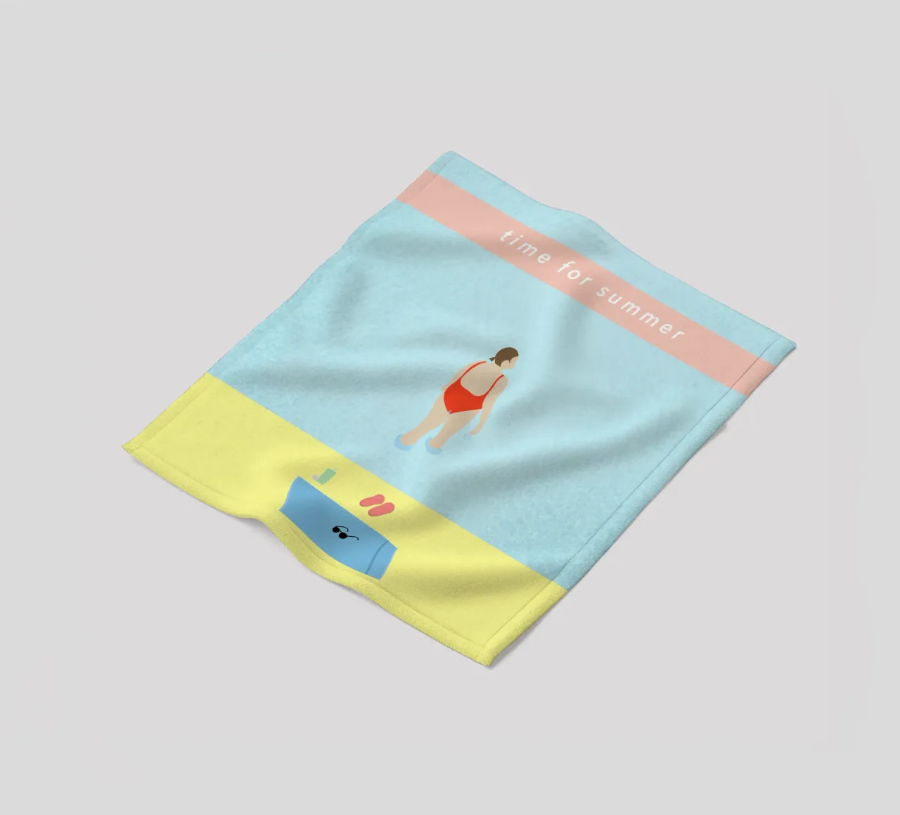 time for summer coperta in pile da natural neutral