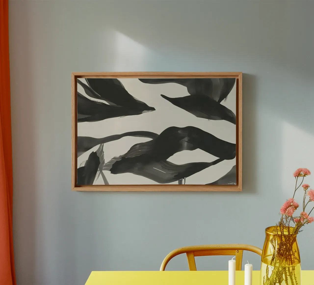 Harmony in motion - Artful flowing forms canvas by Kunst und Kontrast