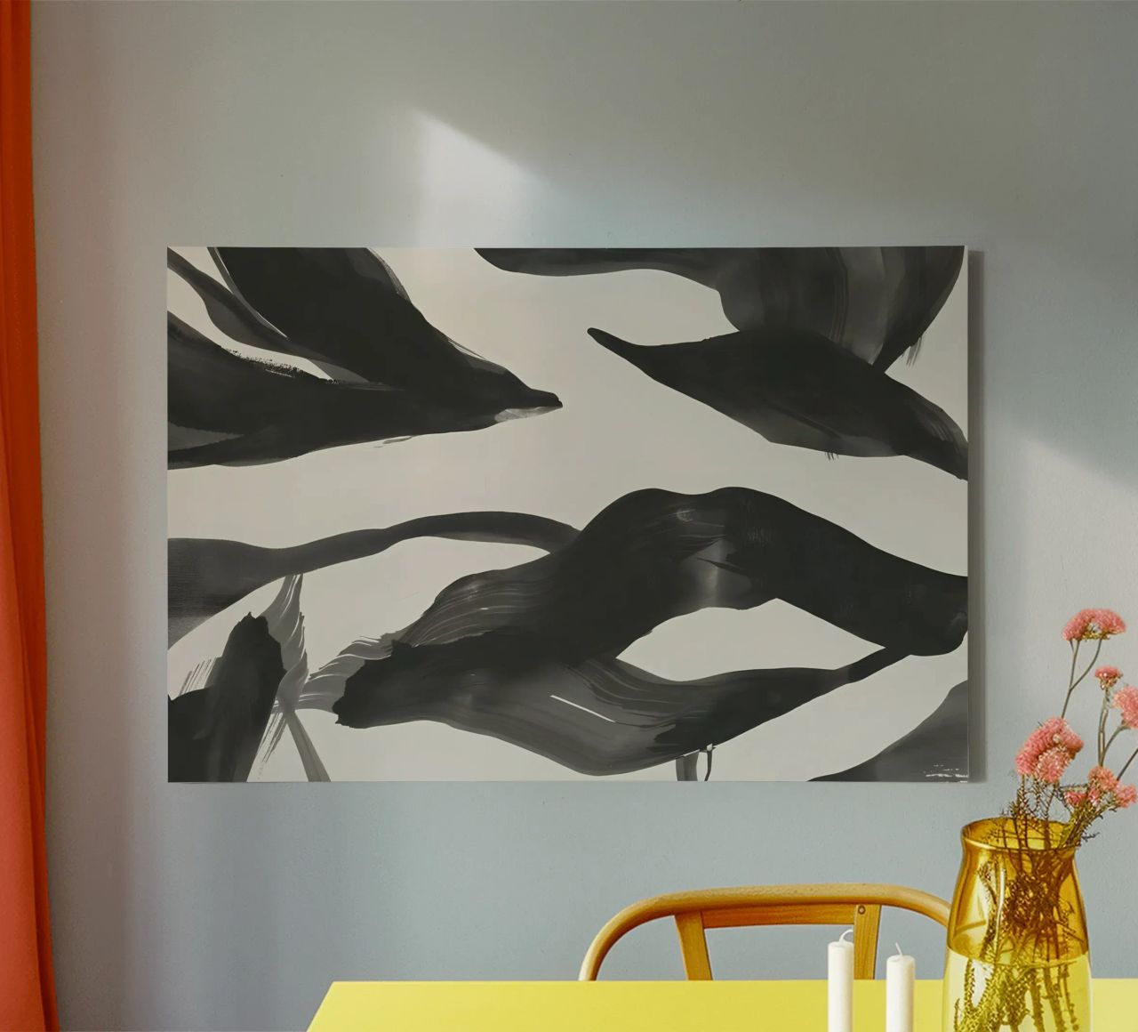 Harmony in motion - Artful flowing forms canvas by Kunst und Kontrast