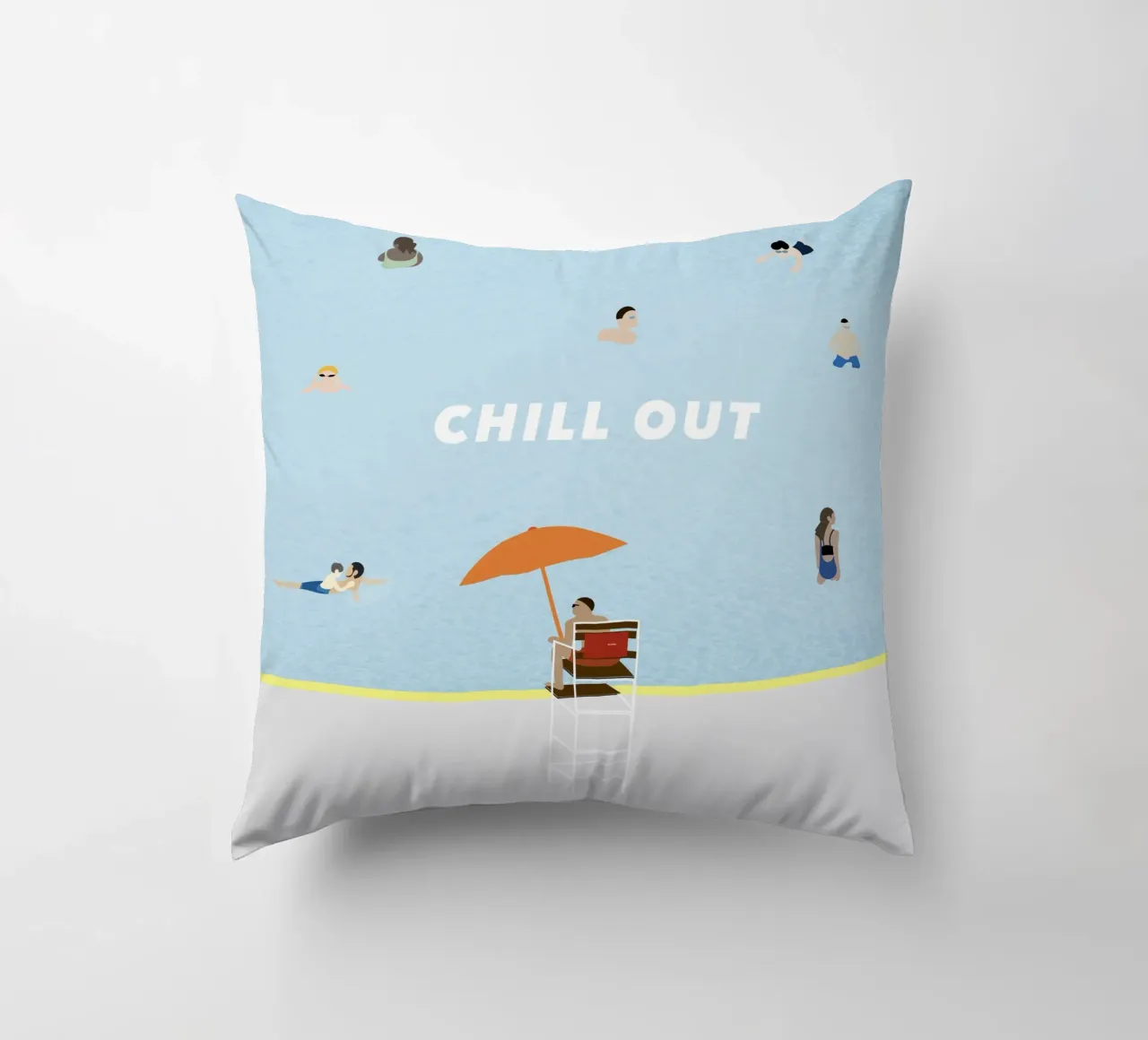 chill out - summer pool cuscino da natural neutral