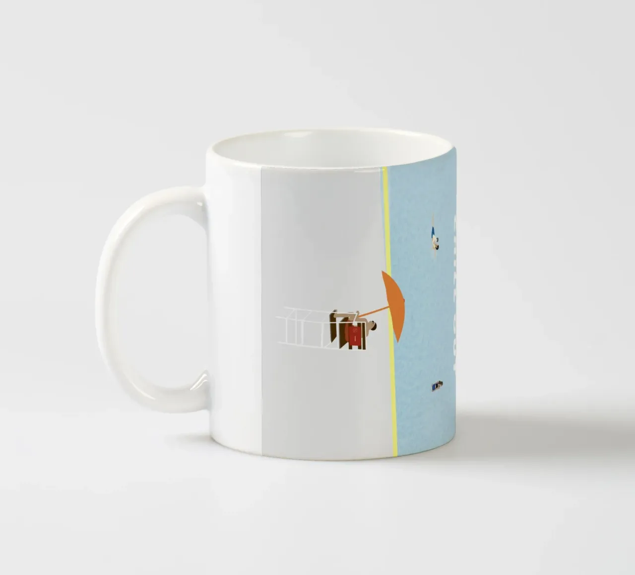 chill out - summer pool tazza in ceramica da natural neutral