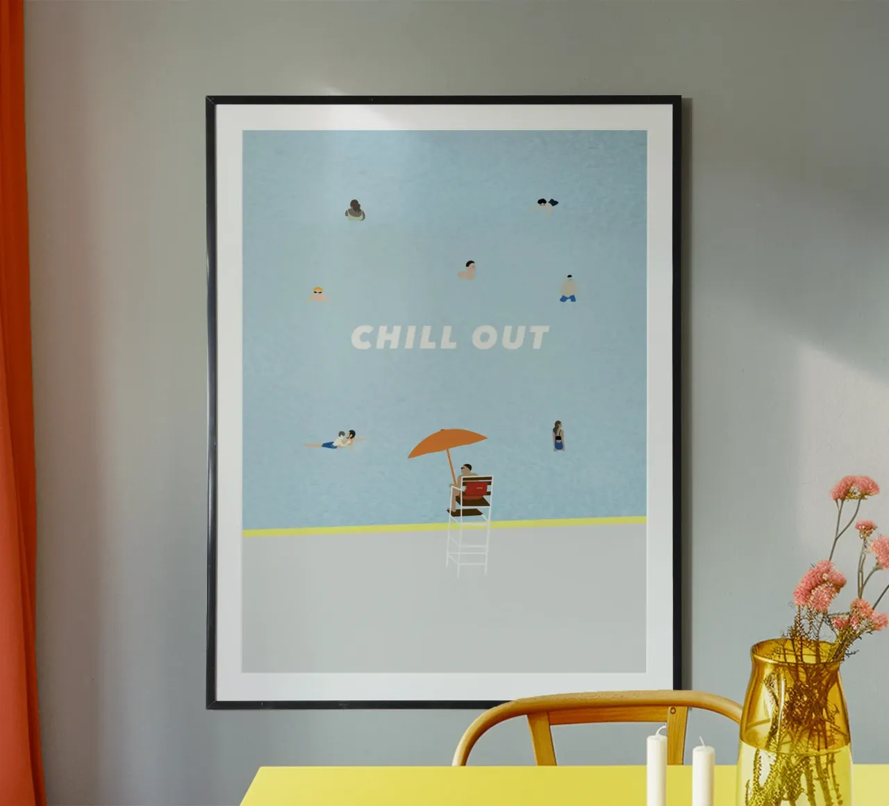 chill out - summer pool carta hahnemühle da natural neutral
