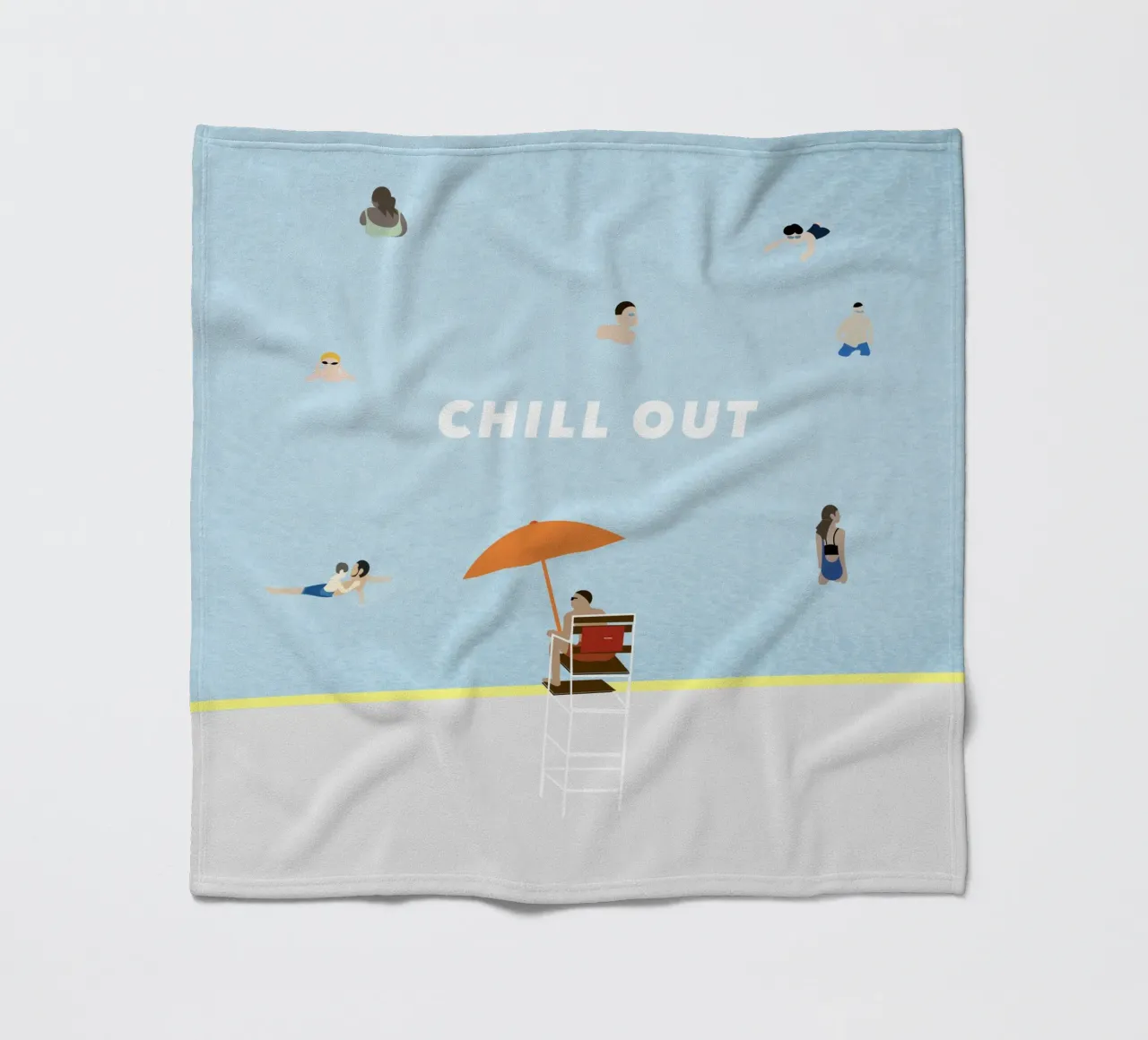 chill out - summer pool coperta in pile da natural neutral