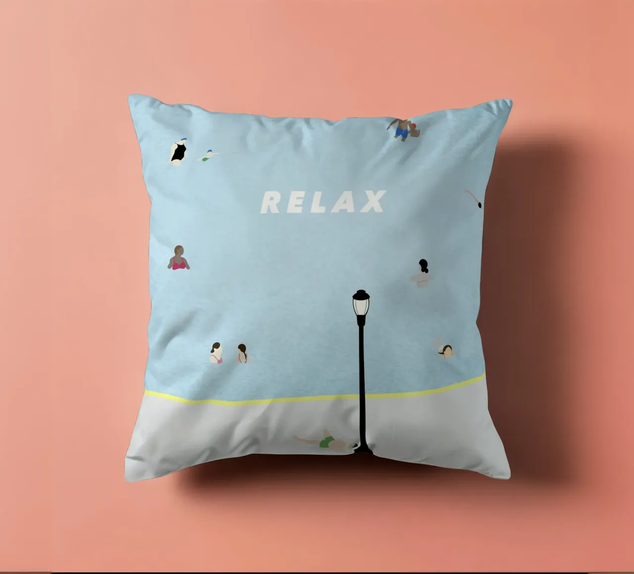 RELAX - SUMMER POOL cuscino da natural neutral
