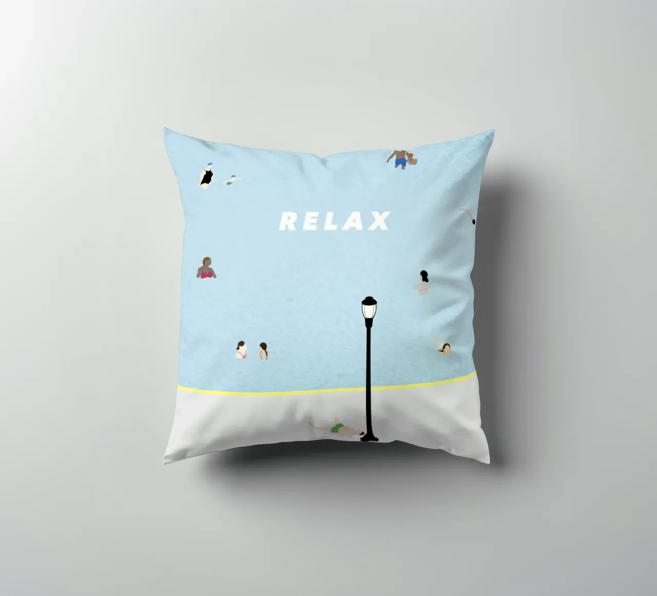 RELAX - SUMMER POOL cuscino da natural neutral