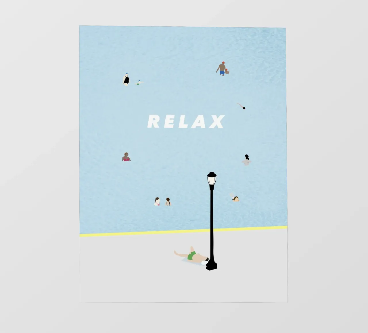 RELAX - SUMMER POOL telo in pvc da natural neutral