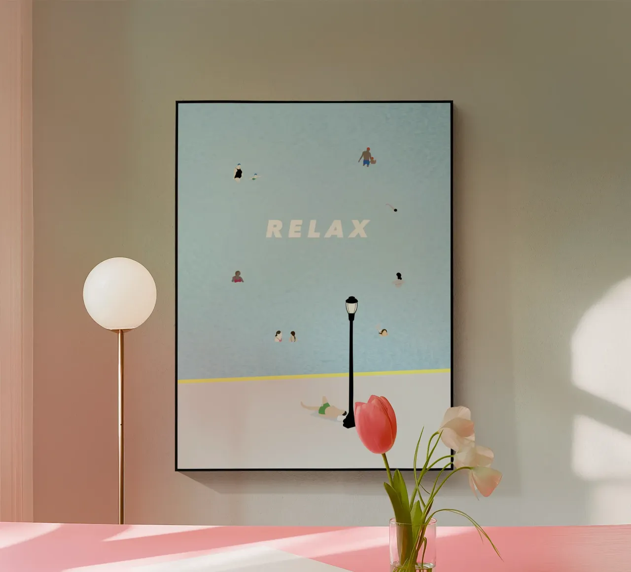 RELAX - SUMMER POOL plexiglass da natural neutral