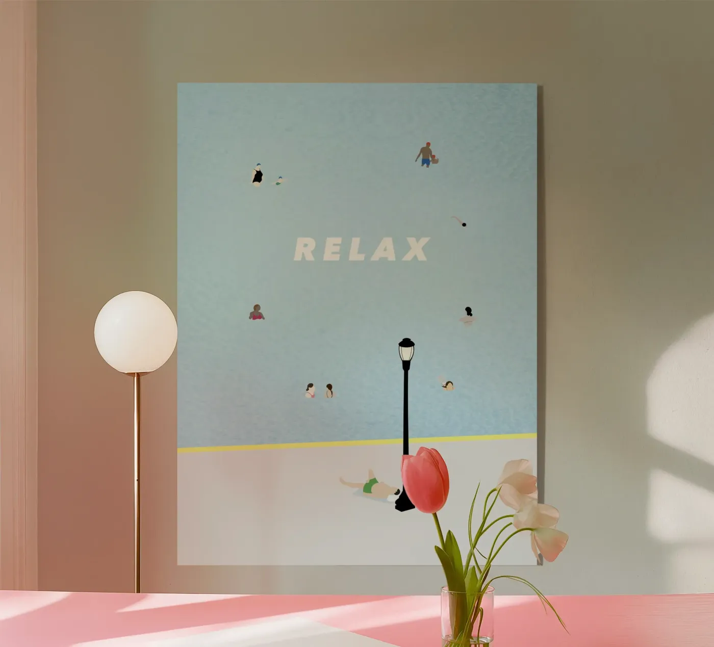 RELAX - SUMMER POOL plexiglass da natural neutral