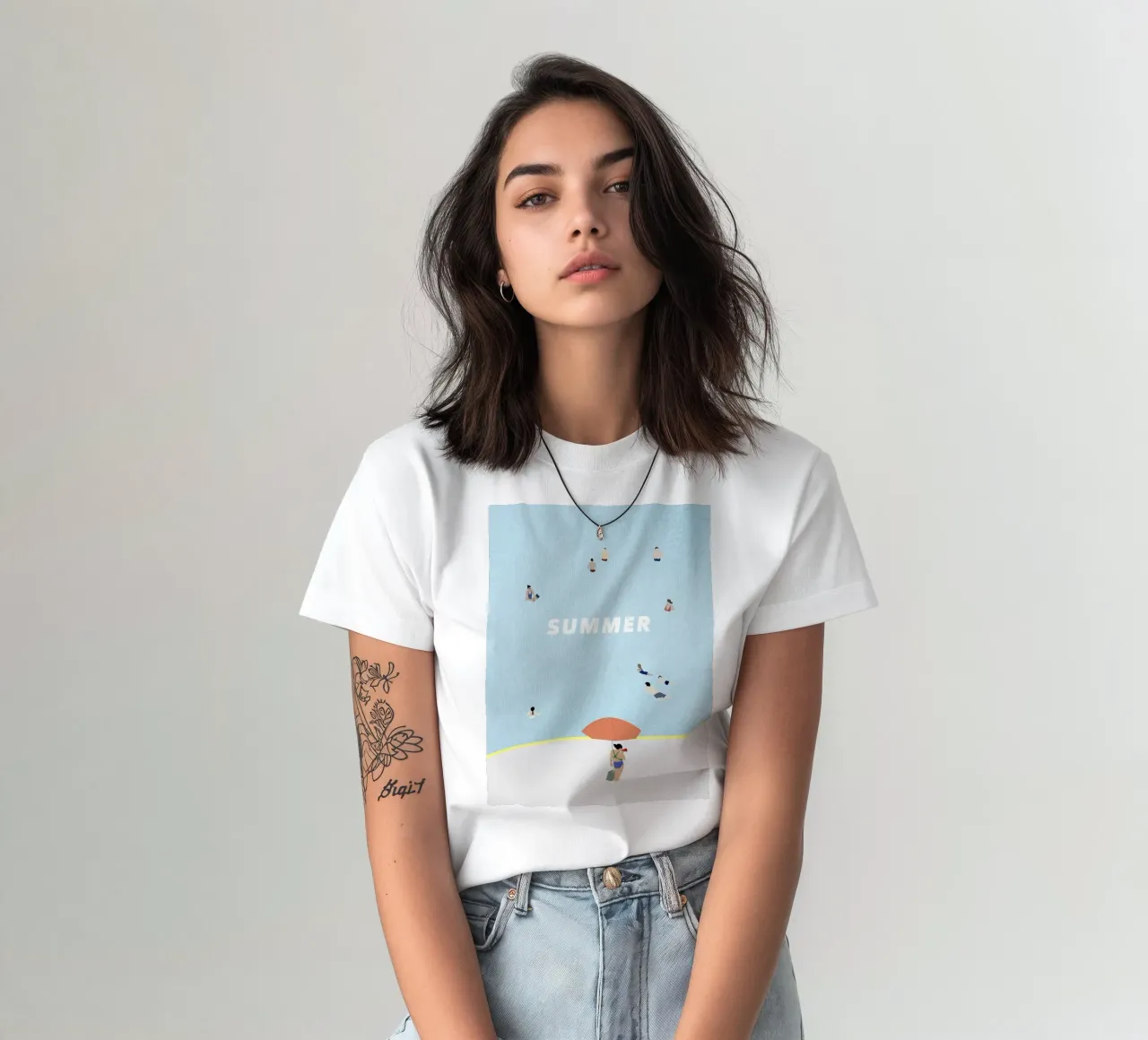 SUMMER POOL t-shirt da natural neutral
