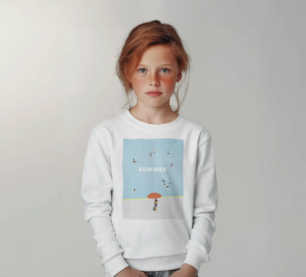 SUMMER POOL felpa bambino da natural neutral